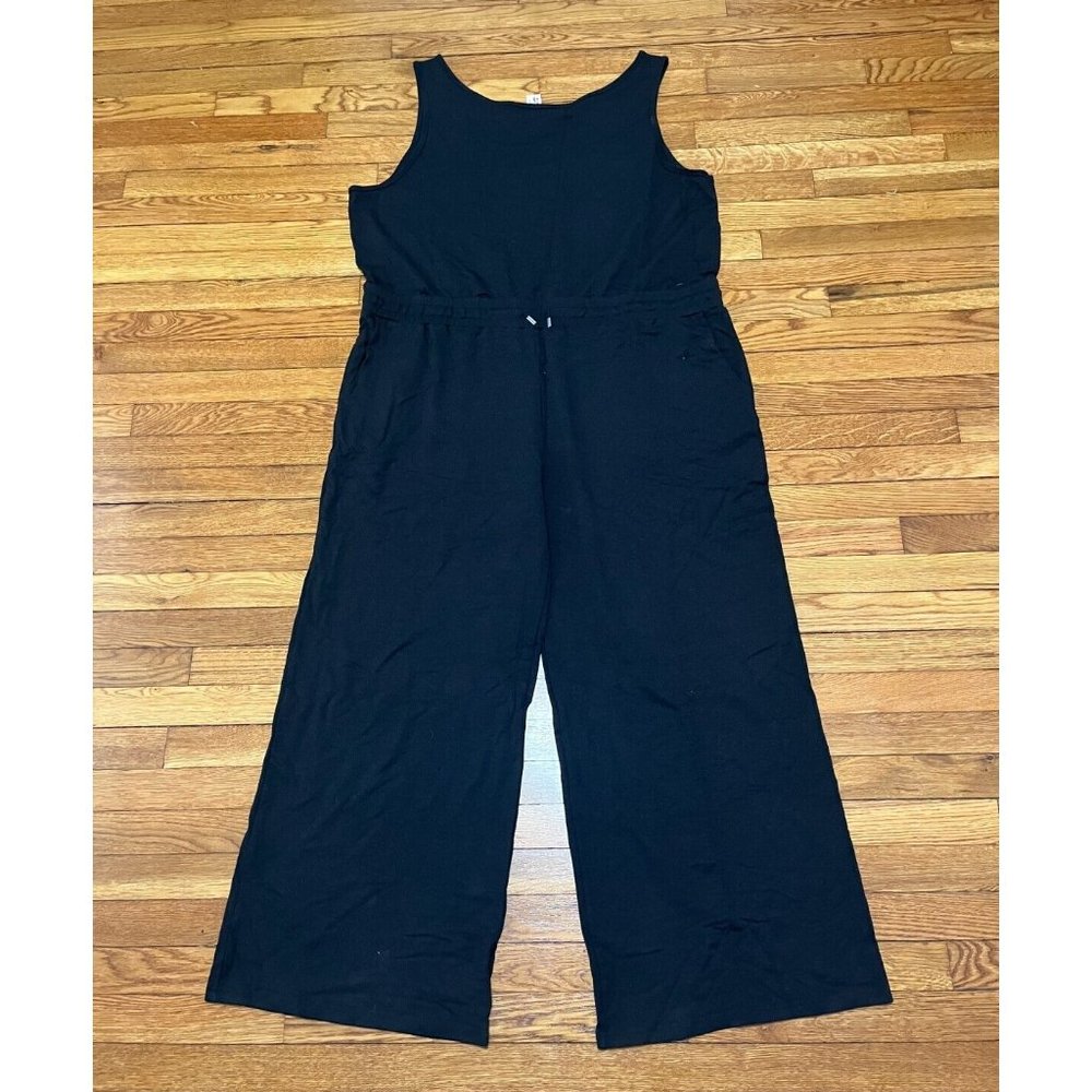Smash Tess Jumpsuit Womens Plus Sz 4XL Black Sleeveless Romper Wide Leg Tank Top
